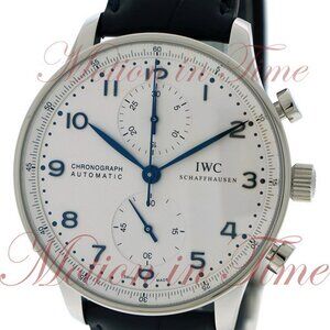 IWC Portuguese Automatic Chronograph, Silver Dial - Stainless steel on Strap